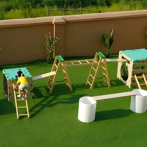 Children's obstacle course equipment 235pcs modular educational playset for STEM learning